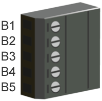 TB-PS terminal connection (power supply and RS-485)
