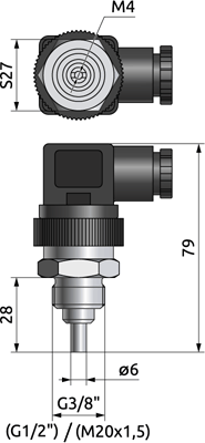 Single-rod sensor