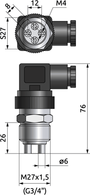 Four-rod sensor