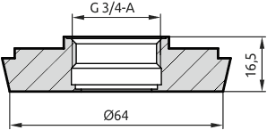 Overall dimensions QA.51-G34-M50