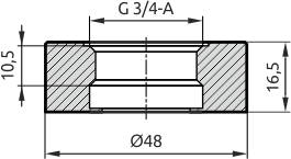 Overall dimensions WA.21-G34-D48, mm