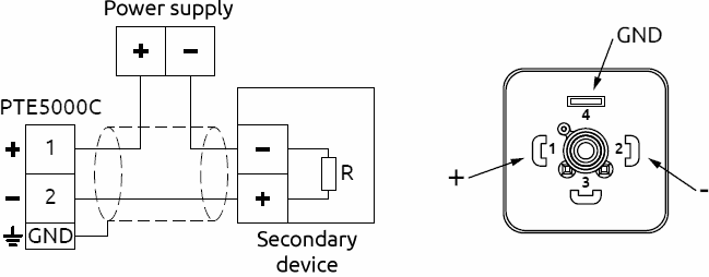PTE5000C connection diagram