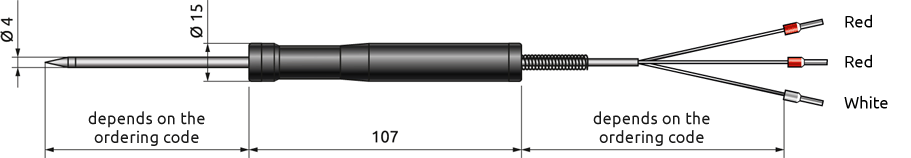 Dimensions of ELHART TRE.C05 sensor, mm