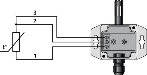 Connection diagram of ELHART TRE.V52 sensor