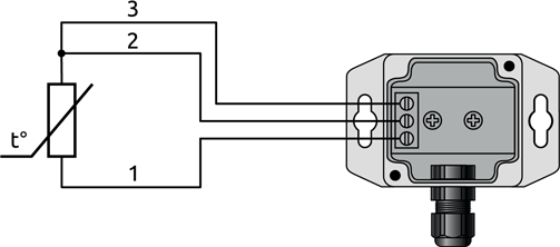 Connection diagram of ELHART TRE.V60 sensor